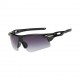 Sports glasses with a black lens that is resistant to reflections – light and modern design for unisex