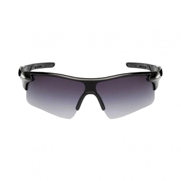 Sports glasses with a black lens that is resistant to reflections – light and modern design for unisex